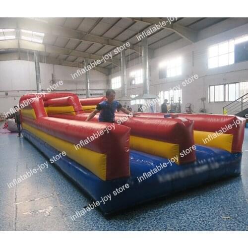 Free ship to door!10*2.5m outdoor sports exciting inflatable bungee run games, 2 in 1 commercial inflatable bungee ran game