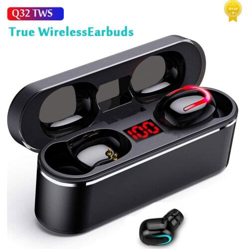 Wireless Bluetooth 5.0 Earphones Touch Built-in Mic Stereo Headset with Charging Case, Twin & Mono/ IPx5 Earbuds for Sport, Work