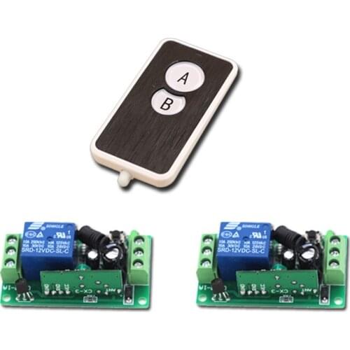 DC 9V 24V 12V 10A Wireless Remote Controller RF Remote Switch 315Mhz/433.92Mhz Light Lamp LED Switch 2Receiver & 1Transmitter