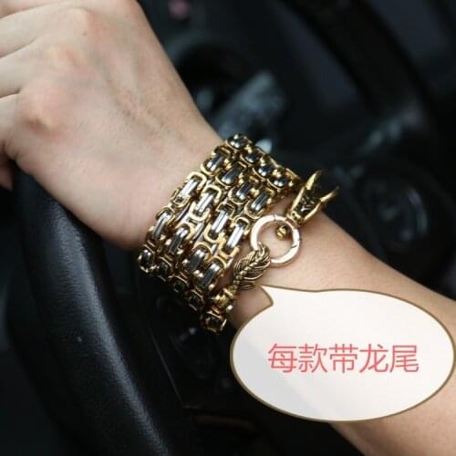 Heavy metal bracelet outdoor self defense keel necklace Fashion punk jewelry s2