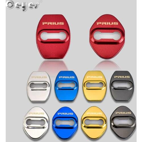 Ceyes 4pcs Car Accessories Door Lock Decoration Protection Cover Case For Toyota Prius Corolla Yaris Avensis Camry Auto Styling