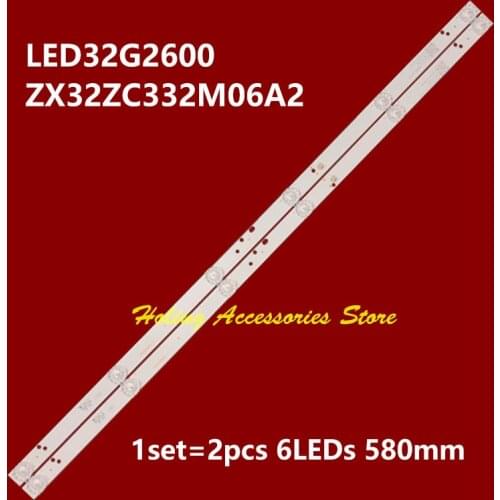 CRH-K323030T020665R-Rev1.3 580mm LED Backlight strip 6 lamp For LED32G2600 CN320CN725 LEDV-32CK600 LED32G2600
