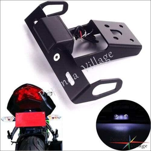 For Kawasaki ninja 636 ZX-6R ZX-10R ZX6R ZX10R License Plate Holder Tail Tidy Fender Eliminator Registration Plate Bracket 08-20
