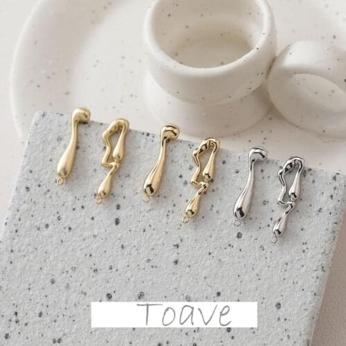 Electroplating color-preserving AB niche irregular ring water drop design diy earrings earrings hand-made accessories