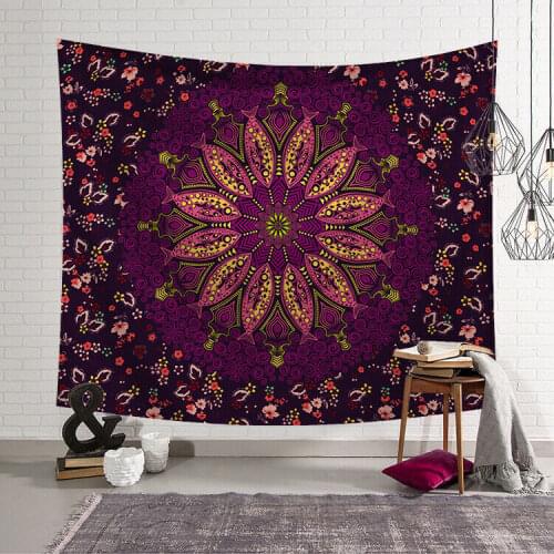 2019 new fashion tapestry wall hanging Polyester Mandala pattern blanket tapestry bohemian blanket