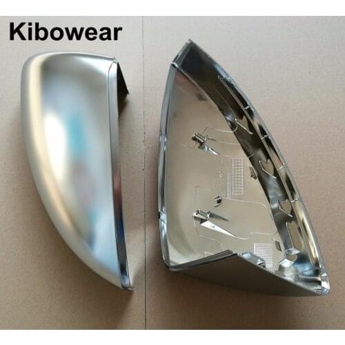 Chrome Side Mirror Covers Caps for Audi TT MKIII III 3 8S Matte Brushed Silver Replacement 2015 2016 2017 2018 2019