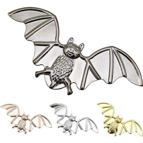 6Pcs/Set Exquisite Napkin Ring Creative Alloy All Match Bat Shape Napkin Holder for Home Black bat napkin buckle