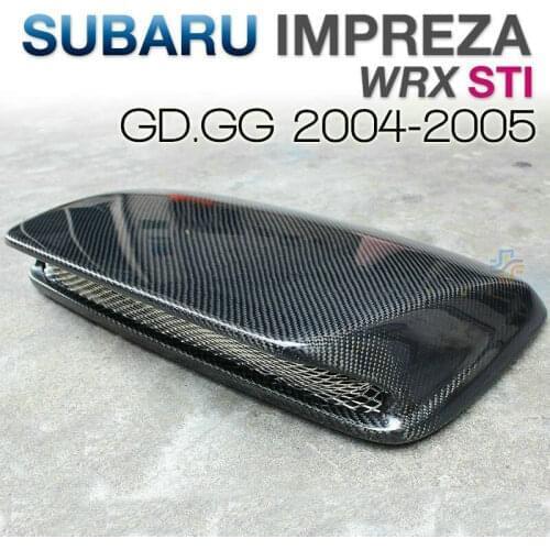 OEM Carbon Fiber Scoop Bonnet Hood Vents Kit Cold Air Intake For Subaru Impreza WRX STI Wagon STI GD GG Version 8TH 2004-2005