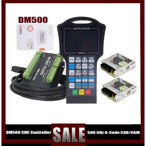 Cnc controller handwheel 500Khz motion g code with driver DM500 M130 M150 3-4 axis replaces DSP A11E user button