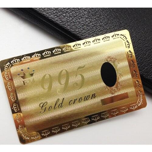 Custom stainless steel metal business cards corrosion cuting out wedding invitation card