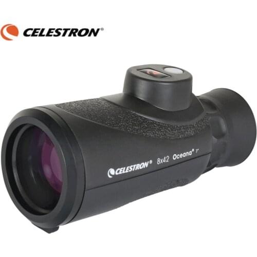 Celestron Oceana 8x42 HD Monocular Telescope Built-in Compass Rangefinder Fully Multi-coating BAK4 Prism Waterproof Hunting