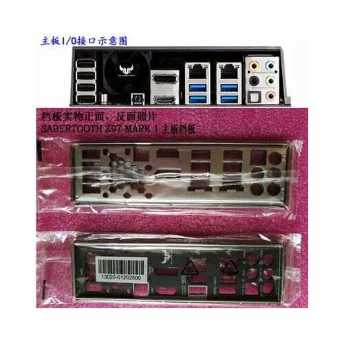 New I/O shield back plate of motherboard for ASUS SABERTOOTH Z97 MARK 1 just shield backplate