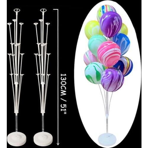 7/11/19tube Balloons Stand Balloon Holder Column Wedding Party Decoration Baloon Kids Birthday Party Globos Baby Shower Supplies