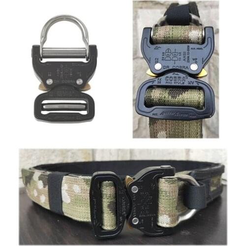 NEW 1.5 inch Fighter Belt Tactical Molle Belt Multicam CS Outdoor Military Training Combat Belt Imported Buckle