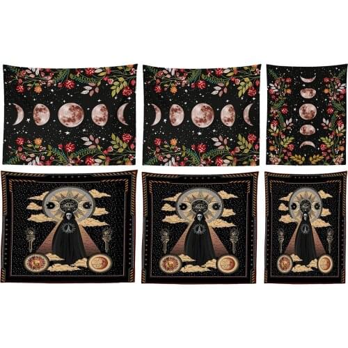 Retro Psychedelic Garden Tapestry Wall ing Home Art Decoration Blanket