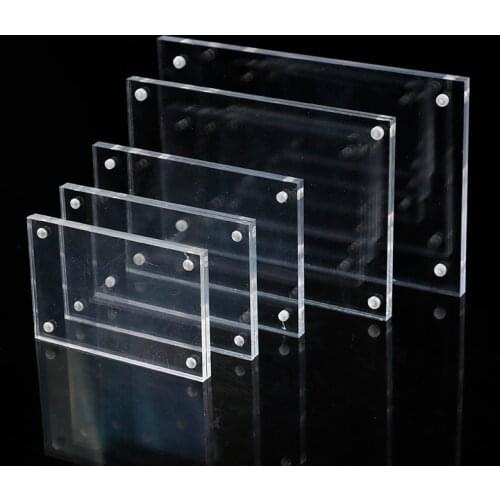 Christmas Gift Acrylic Clear Photo Frame Creative Crystal Picture Frame Bedroom Deck Decor