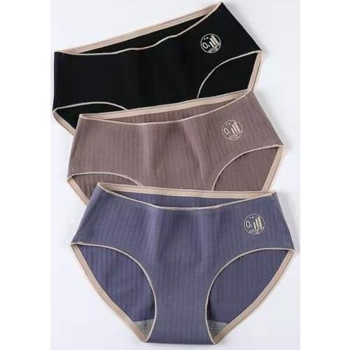 Sexy Women Underwear Cotton Mid Waist Lingerie Sweet Color Girl Under Pants Briefs Female Comfortable Panty