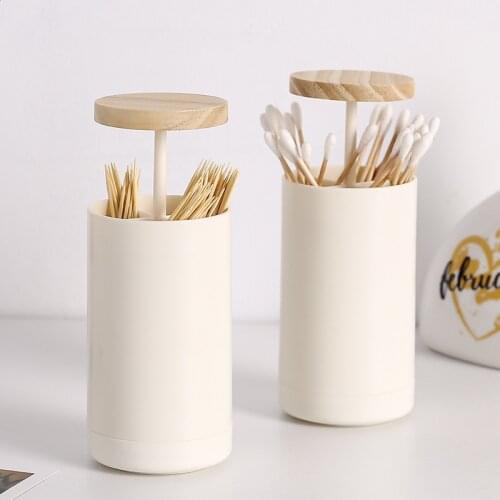 Nordic Style Creative Automatic Wooden Plastic Toothpick Holders Toothpick Stand Toothpick Box Toothpick Holders