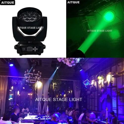 6lot Stage lighting led moving wash zoom 19x12w led dmx wash moving head light rgbw