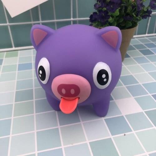 Dogs Unicorn Rabbit Pig Tiger Puppy Squishy Anti-Stress Dolls Tongue Voice Animal Squeeze Decompression Novelty Vent Vocal Toys