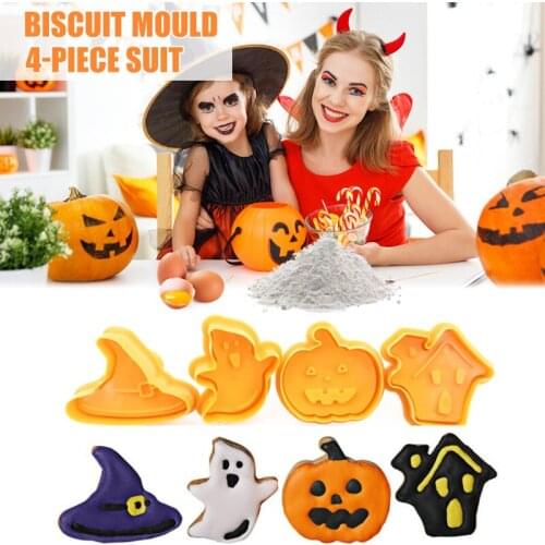 Cookie Cutter Stencils with Halloween Theme 3D Cartoon DIY Biscuit Template Practical Kitchen Baking Tools xqmg Cake Tools Bar