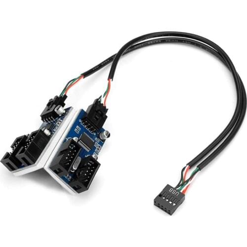 UTHAI HC427 Motherboard USB 9-Pin Extension Cable One-To-Four/One-To-Two Circuit Board 9pinUSB2.0 Hub