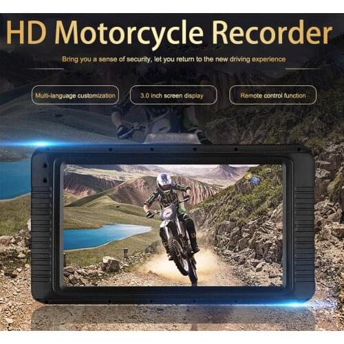 Motorcycle DVR SE100 3.0" Motorcycle Camera 1080P HD Dual Lens Front Rear Driving Recorder Motorbike Night Vision Dashcam Camera