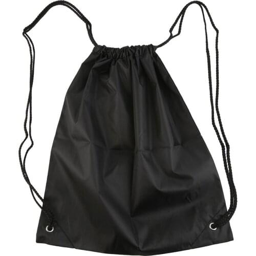Waterproof Strong Nylon Cord Carry Handles Backpack Premium School Drawstring Duffle for Sport Gym Swim Shoe Storage Drop Ship