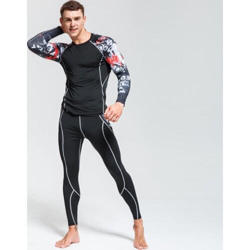 Winter Warm Long underwear Set Mens Thermal Underwear clothing Men Thermal Long johns Compression Jogging skin care kits