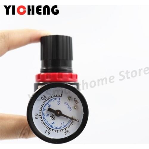 1PCS 1/4 "Air Compressor Filter Water Oil Separator Regulator AR2000 Air Treatment Can be used with PC/PT series hose connectors