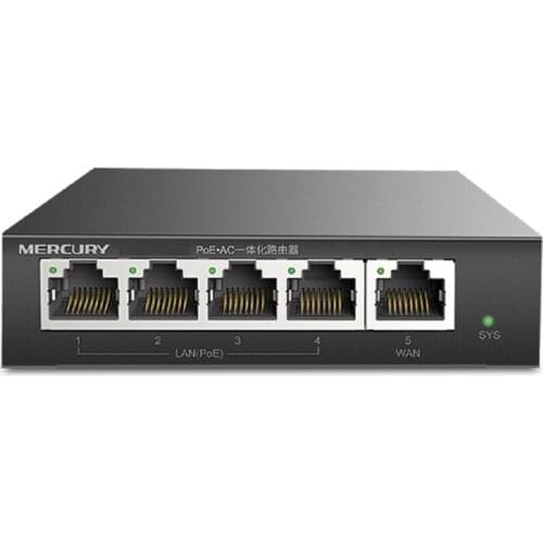 10/100Mbps Wired SOHO BROADBAND ROUTER, WiFi controller, Wireless Access Controller, 5 PoE Ports Gateway Router, 65W POE Switch