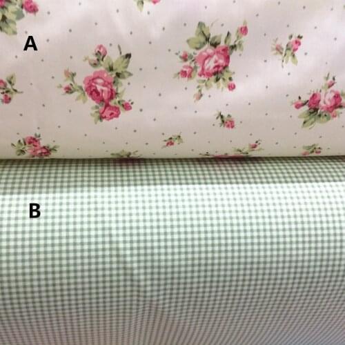 160cm*50cm chic floral cotton baby bedding fabric duvet cover pillow case curtain diy sewing craft fabric tecidos tissue