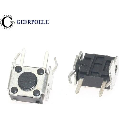 20 pcs/lot 6*6*4.5mm Side Insertion Half Bracket 12V 0.05A Push Button Switch Micro Switch Tactile Tact Direct Patch Self-Reset