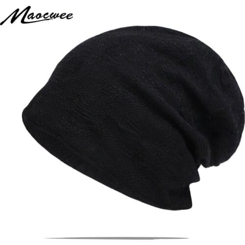 2019 Beanie Hat Unisex For Woman Man Hip Hop Caps Black And Gray Casual Sloid Cotton Outdoors Beanies Soft And Comfortable