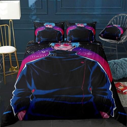 Gojo Cool tro Duvet Cover Comfortable Quilt Home Decora Design Universal Bedding Set Bedclothes+Pillowcase 3pcs