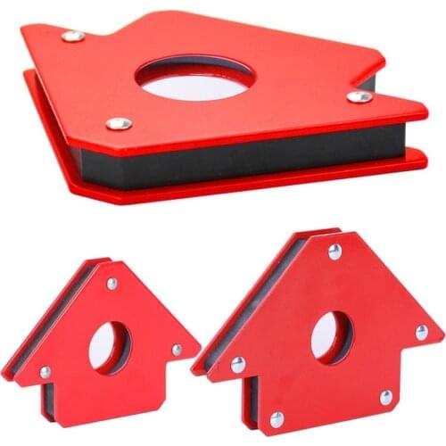 NEW 1Pcs 25LBS/50LBS/75LBS Welding Magnetic Holder Strong Magnet 3 Angle Arrow Welder Positioner Power Soldering Locator Tool