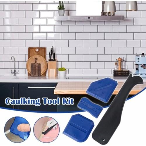 4 Pack Caulking Tool Kit Silicone Sealant Finishing Tools & Caulk Remover for Kitchen Bathroom Window Shower Sink Joint