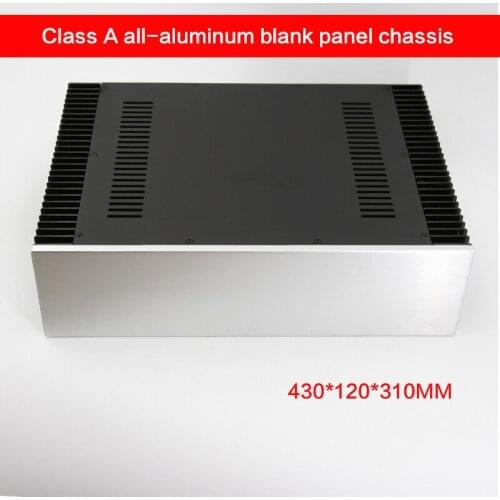 430*120*310MM Class A Chassis All Aluminum Power Amplifier Case Power Supply Shell Audio Enclosure External Radiator Box BZ4312