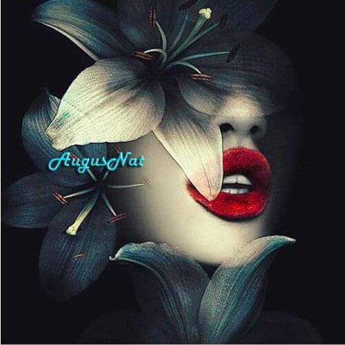 Flower diamond painting full square beauty wall art wedding decor diamond dotz kit mosaic embroidery picture needlework craft