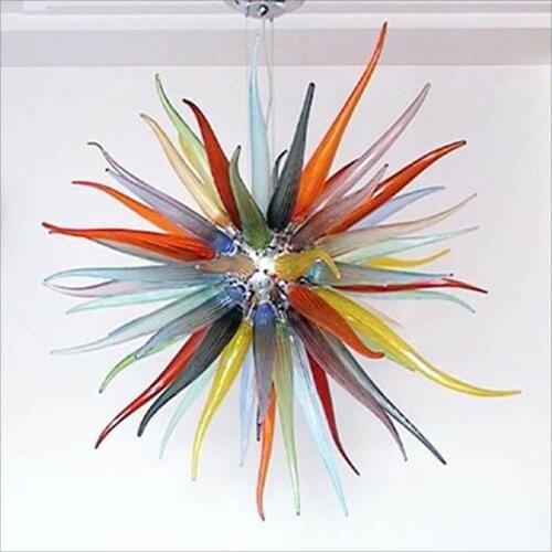 Free Air Shipping Staircase Mouth Blown Glass With 110v-240v LED Bulbs Hand Blown Murano Glass Chandelier