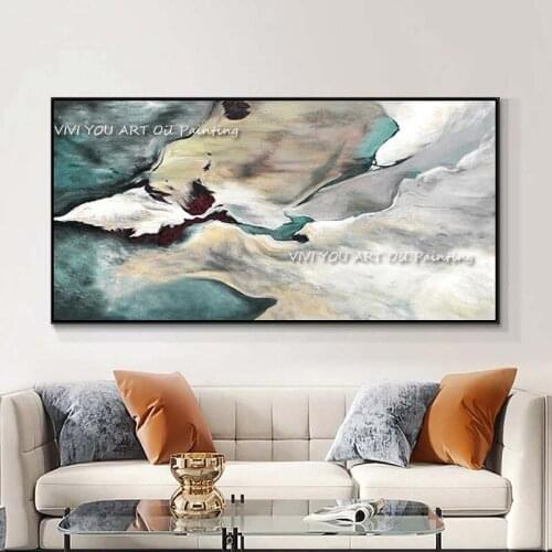 Large Size 100% Handmade Landscape Unframed Wall Art Abstract Colorful Painting for Room Wall Oil Painting Decoration on Canvas