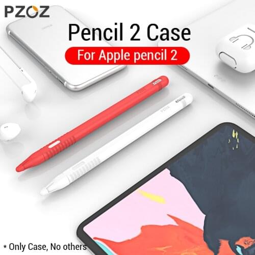 PZOZ For Apple Pencil 2 Case iPad Pro 2018 Pencil case Tablet Touch Stylus Pen Protective Cover Pouch Portable soft Silicon Case