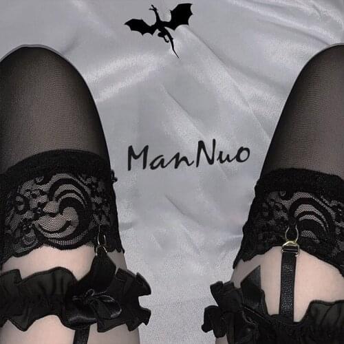 Womens Sexy Lingerie Sweet Girl Sheer Lace Thigh Black High Stocking Sexy Stocking Nets Socks Summer Cute Sexy Chrismas gift