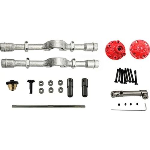 Metal Axle Housing Differential Gear DIY Set for WPL D12 Small Cargo Card RC Car Upgrade Parts