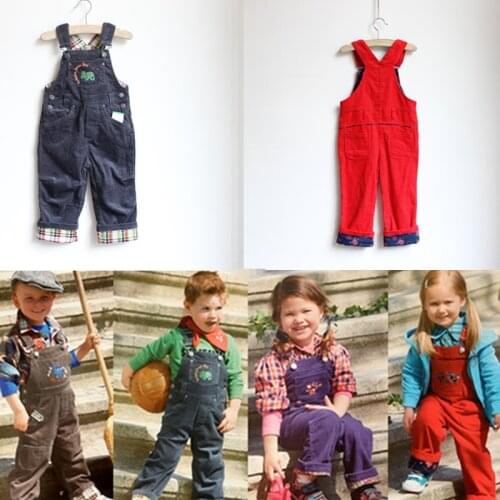 Ree Shipping- retail papagino kids/children/girls/boys Corduroy pants, baby kids rompers, overalls pants (MOQ: 1pc)
