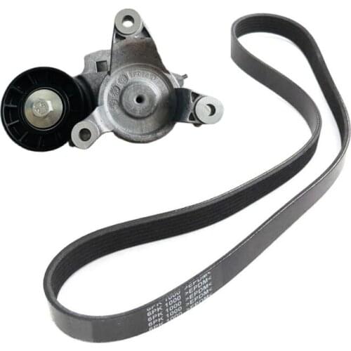 High Quality Generator Alternator Belt Kit Tensioner Pulley set For Peugeot 307 308 408 3008 Citroen C-Triomphe C-Quatre 2.0