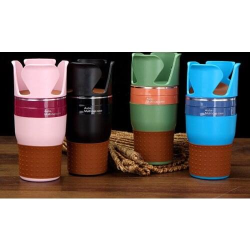 Multifunction Car Drinking Bottle Holder Rotatable Water Cup Holder Sunglasses Phone Organizer Storage