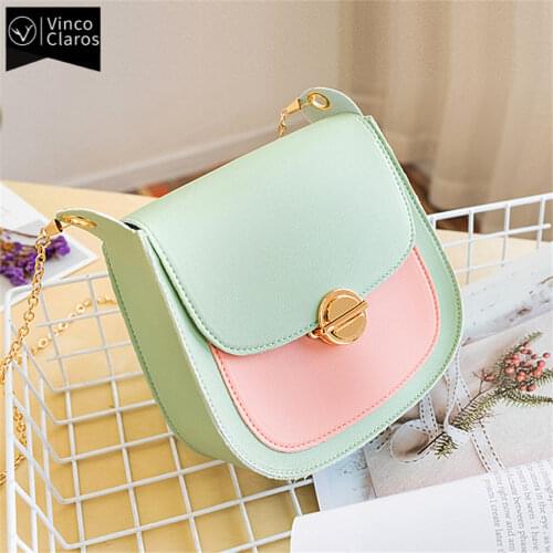Fashion Mini Shoulder Bag for Girls Simple Soft PU Leather Crossbody Bags for Women Female Trend Designer Chain Small Bag Purses