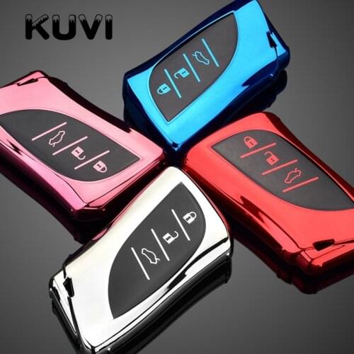 Soft TPU Car Remote Key Cover key Case For Lexus ES300h ES350 ES200 ES260 LS350 LS500h Fob Key 2018 2019 2020