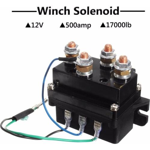 Newest L 12V Heavy Duty Winch Solenoid Relay Upgrade Equiv 500A Recovery 4x4 17000lb